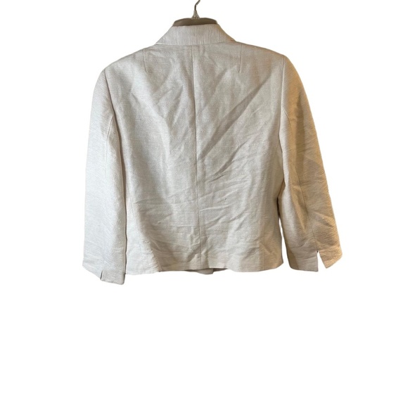 AKRIS Punto Light Beige 2-Button Notched Lapel Blazer Jacket US 10 - Picture 8 of 9